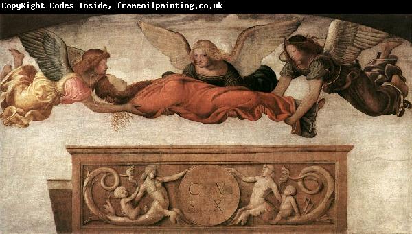 LUINI, Bernardino St Catherine Carried to her Tomb by Angels asg